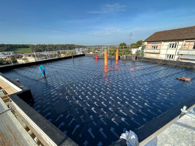 isolation sur toiture plate. BB abdichtung étanchéité